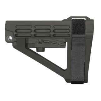 SB Tactical SBA4 5-Postion Adjustable Brace for AR-15 Stealth Grey
