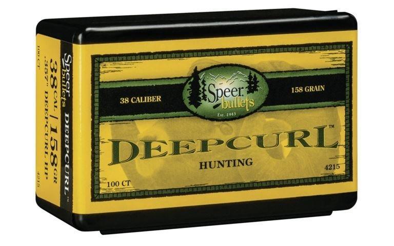 Speer Deep Curl Handgun Hunting Bullets .38 cal / .357 Mag .357" 158 gr DCHP 100/ct
