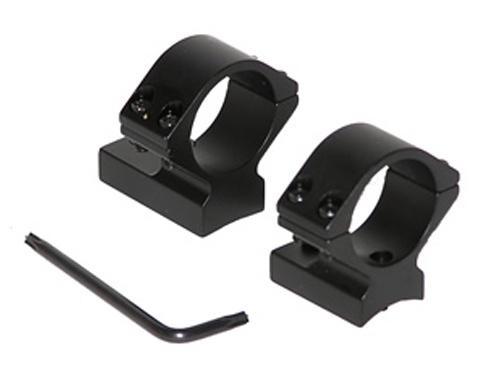 Talley Lightweight Alloy Scope Mounts - Black Anodized - 1" - Low Weatherby Accumark - Magnum - Mark V (9 LUG)