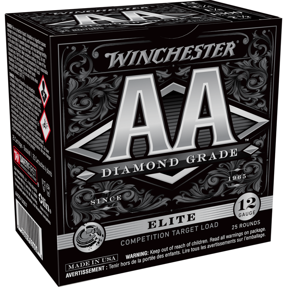 Winchester AA Diamond Grade Shotshells 12 ga 2-3/4" 1-1/8oz 1300 fps #7.5 25/ct