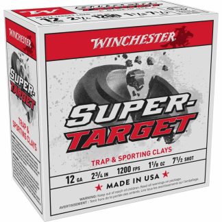 Winchester Super-Target Shotshells 12 ga 2-3/4" 1-1/8 oz 1200 fps #7.5 25/ct