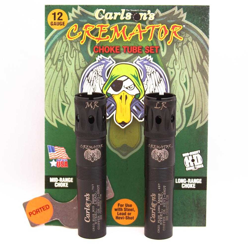 Carlson's Cremator Waterfowl Mid and Long Range Ported Choke Tube for 12 ga Benelli Crio/Crio Plus 2/ct