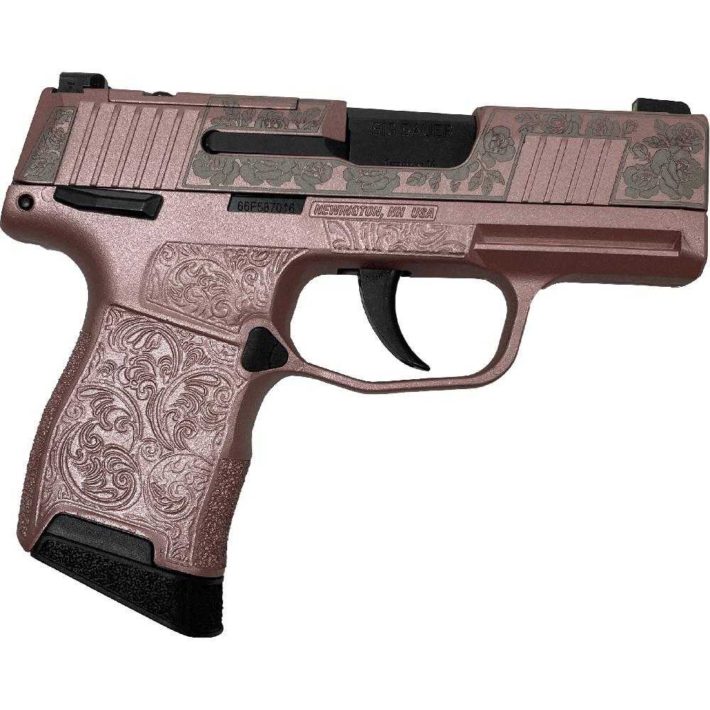 Sig Sauer "Gun & Roses" P365 Optic Ready Handgun 9mm Luger 10rd Magazines(2) 3.1" Barrel X-RAY 3 Sights Manual Safety