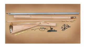 Traditions Black Powder Kentucky Rifle Build-It-Yourself Kit Select Raw Hardwood .50 Cal 33.5" White Barrel
