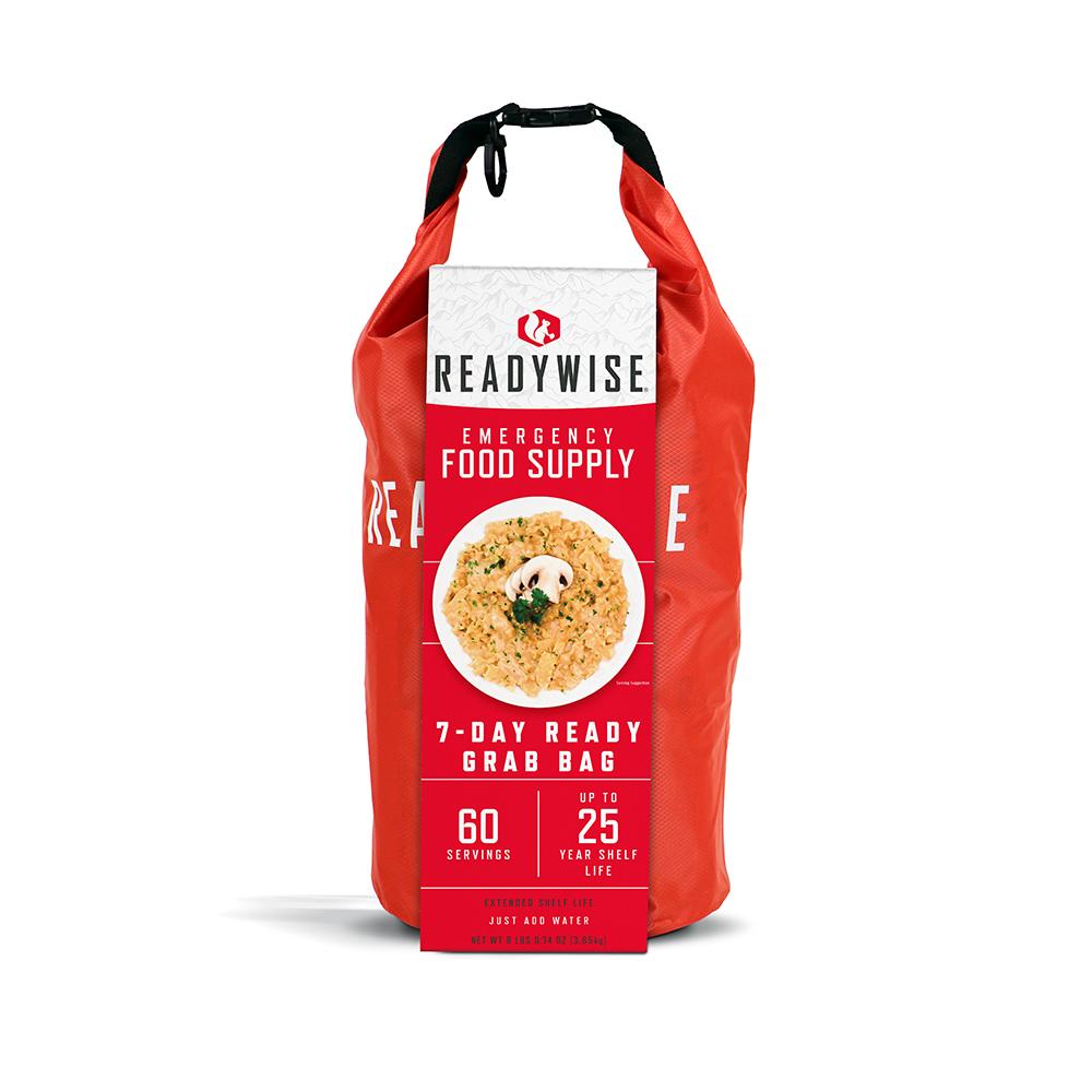 Readywise 7 Day Emergency Dry Bag Breakfast and Entrees Grab and Go