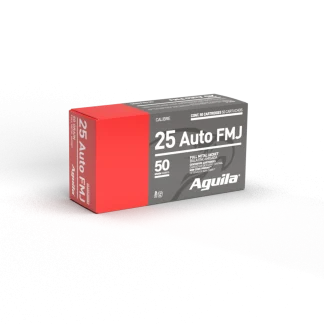 AGUILA 25 AUTO FMJ 50GR 50RD BOX 20 BXS PER CS