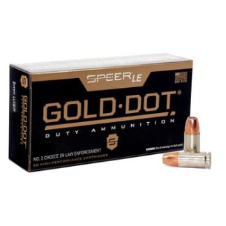 CCI GOLD DOT 9MM 124GR GDHP 50RD BX 1000RD CASE
