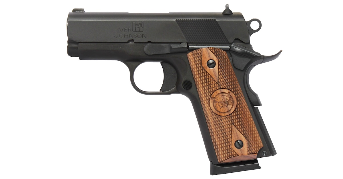 IVER JOHNSN 45 ACP OFFICER SIZE 3" 1911 MATTE PSTL