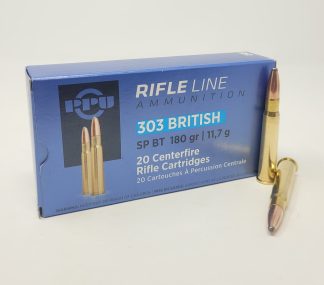 PPU 303 BRITISH 180GR SP 20RD BOX 10 BOXES PER CASE