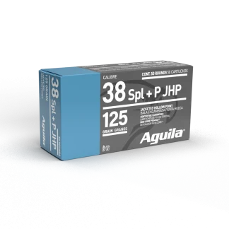 AGUILA 38 SPL JHP 125GR 50RD BOX 10 BXS PER CS
