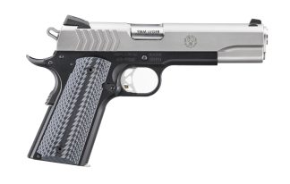 RUGER SR1911 LIGHTWEIGHT 9MM 5" BLK/STS G10 2-9RD MAGS