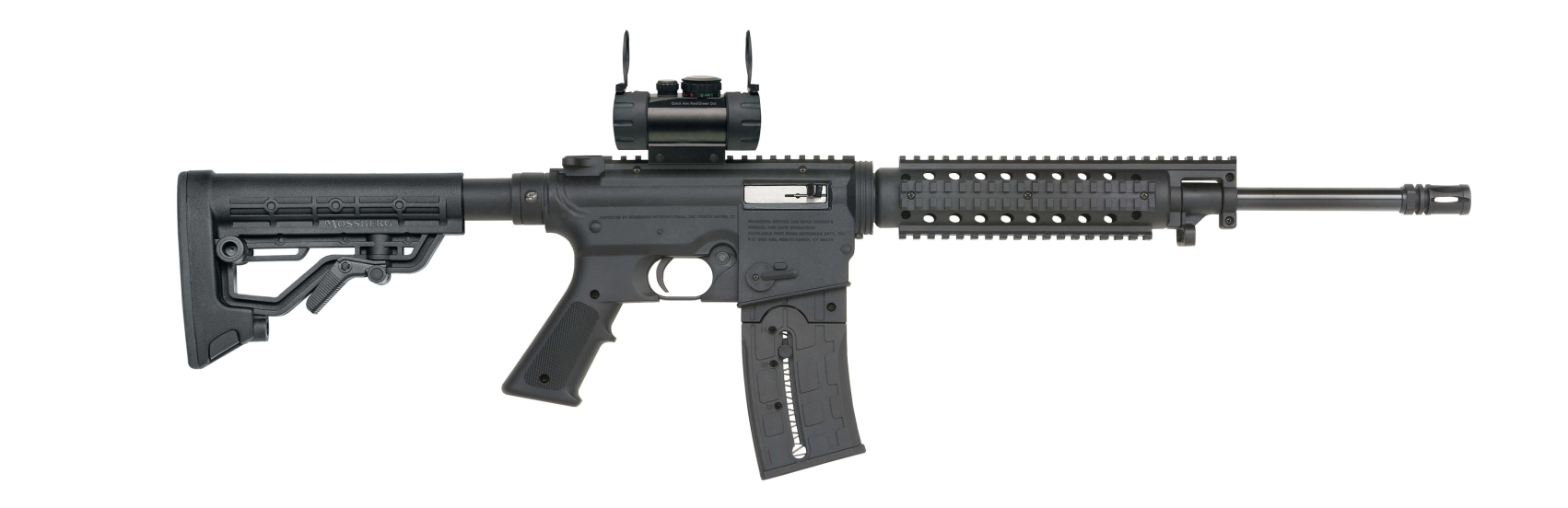 MOSSBERG 715T 22LR S/A RFL BLK FLATTOP W/RED DOT