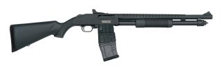 MOSSBERG 590M MAG FED 12GA SHTGN 10+1 18.5" W/ HEAT SHIELD