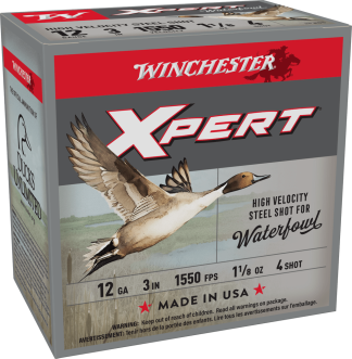WINCHESTER SUPER X XPERT HV 12GA 3" 1-1/8OZ 25RDS BOX STEEL SHO