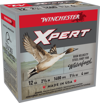 WINCHESTER SUPER X XPERT HV 12GA 2-3/4" 1-1/8OZ #4 25RD BX 250RD CASE