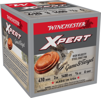 WINCHESTER XPERT STEEL HV 410G 3/8OZ #6 SHT 25RD BX 250RD CASE