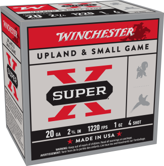 WINCHESTER SPR-X HB GL 20GA 23/4 #4 1OZ 25RD BX 250RD CS