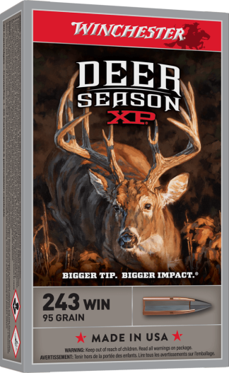WINCHESTER DEER SEASON XP 243 WIN 95GR 20RD BX 200RD CASE