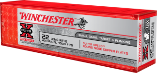 WINCHESTER SUPER-X HV 22LR 40GR PRN 100RD/BX