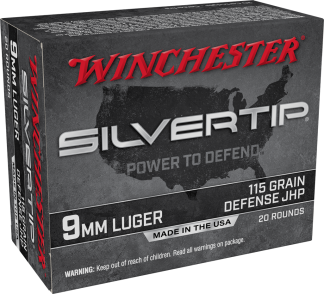 WINCHESTER SILVERTIP 9MM 115GR HP 20RD BX 200RD CASE