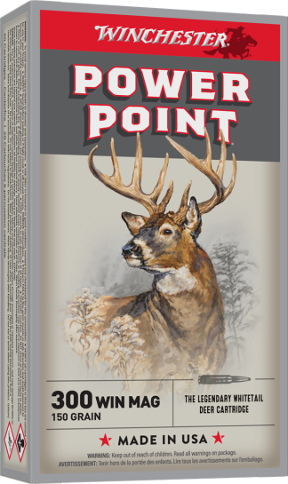 WINCHESTER SUPER X POWER POINT 300WIN MG 150GR 20RD BX 200RD CASE