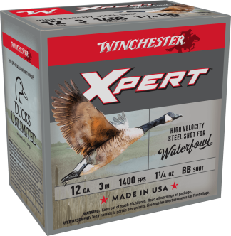 WINCHESTER SUPER X XPERT STEEL 12GA 3" 1-1/8 OZ BB 25RD BX 250RD CASE