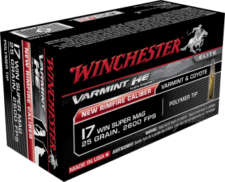 WINCHESTER VARMINT HV 17WSM 25GR POLY TIP 50RD BX 500RD CASE
