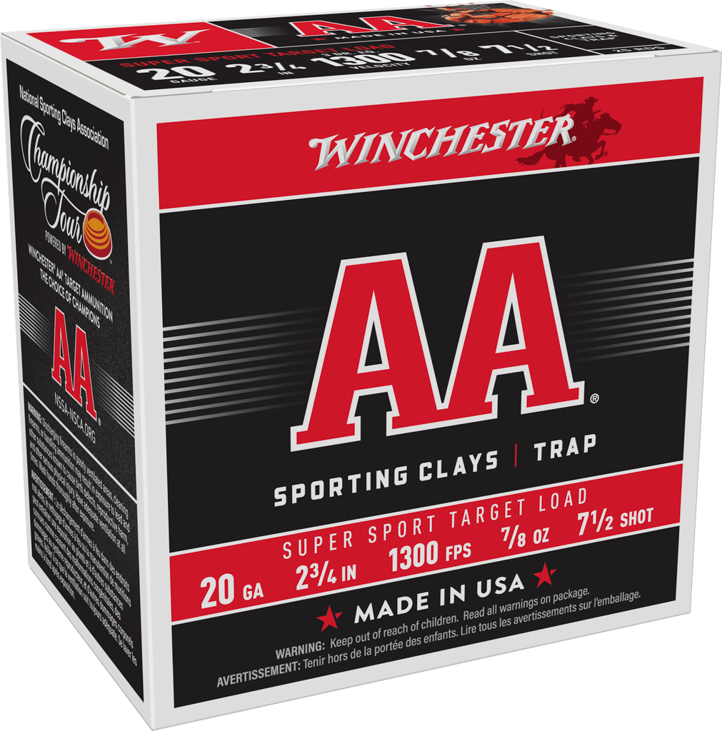 WINCHESTER AA SUPER SPORT 20G 2 3/4" 7.5SHT 7/8OZ 25/250RDS