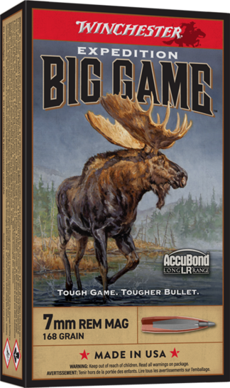 WINCHESTER EXPEDITION BIG GAME 7MM 168GRS ACCUBOND LR 20RD BX 200RD CASE