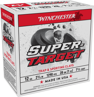 WINCHESTER 12G 2-3/4" #7.5 1OZ SPR TRGT 25RD/250RD
