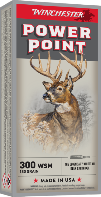 WINCHESTER SUPER X POWER POINT 300WSM 180GR 20RD BX 200RD CASE
