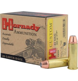 HORNADY CUSTOM 44MAG 300GR XTP JHP 20RD BX 200RD CASE