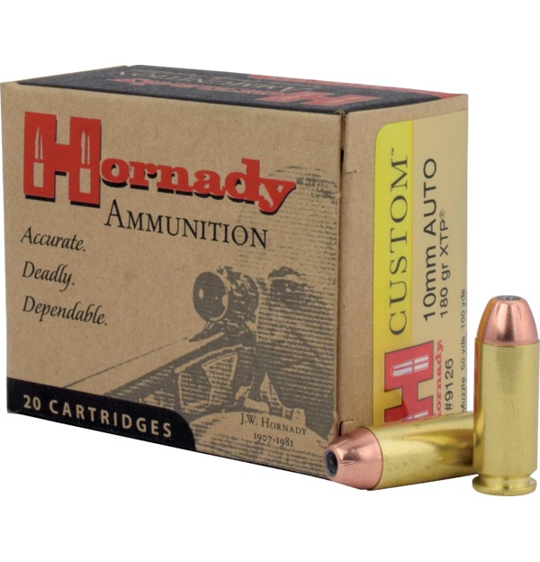 HORNADY CUSTOM 10MM 180GR XTP 20RD BX 200RD CASE
