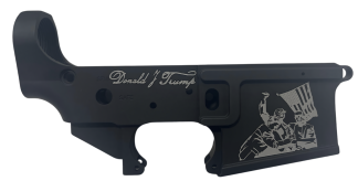 MENKE INDSTRY BILLET LWR RCVR MULTI BLK TRUMP EXCLUSIVE