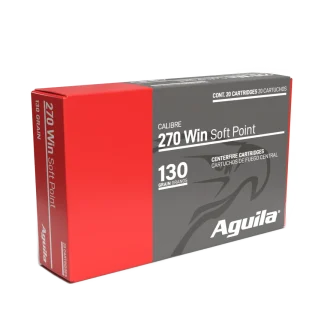 AGUILA 270 WIN 130GR INTERLOCK BTSP 20RD BX 10 BOXES PER CASE