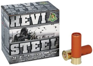 HEVI-SHOT HEVI-STEEL 12GA 3IN 1-1/4OZ #2 25 RD/BX 10 BX/CS