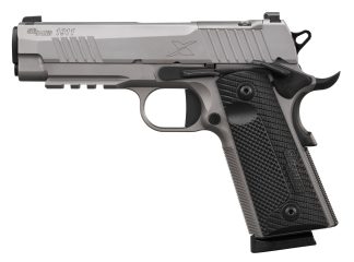 SIG SAUER 1911 X CARRY STAINLESS 45ACP 4.2" G10 GRIP, OPTIC RDY, 2-8RD