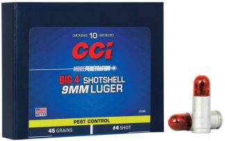 CCI 9MM BIG 4 SHOTSHELL 10 RD/BX 20 BX/CS