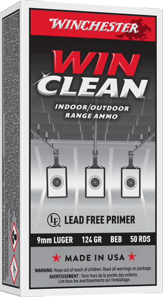 WINCHESTER 9 MM SUPER-X TARGET WINCLEAN 124 GR 50 RD/BX 10 BX/CS