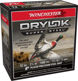 WINCHESTER DRYLOK SUPER STEEL 12 GA 2-3/4" #2 1-1/4 OZ 25 RD/BX 10 BX/CS