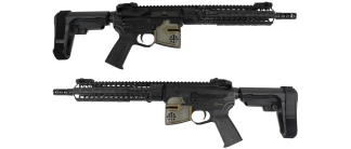 SPIKES TACT RARE BREED CRUSADER 11.5" 5.56 PISTL 10" M-LOK W SB3 BRACE & R2