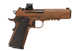 SIG SAUER 1911 X SERIES ROMEO X 45ACP 5" COYOTE TAN G10 GRIP, OPTIC RDY, 2-8RD