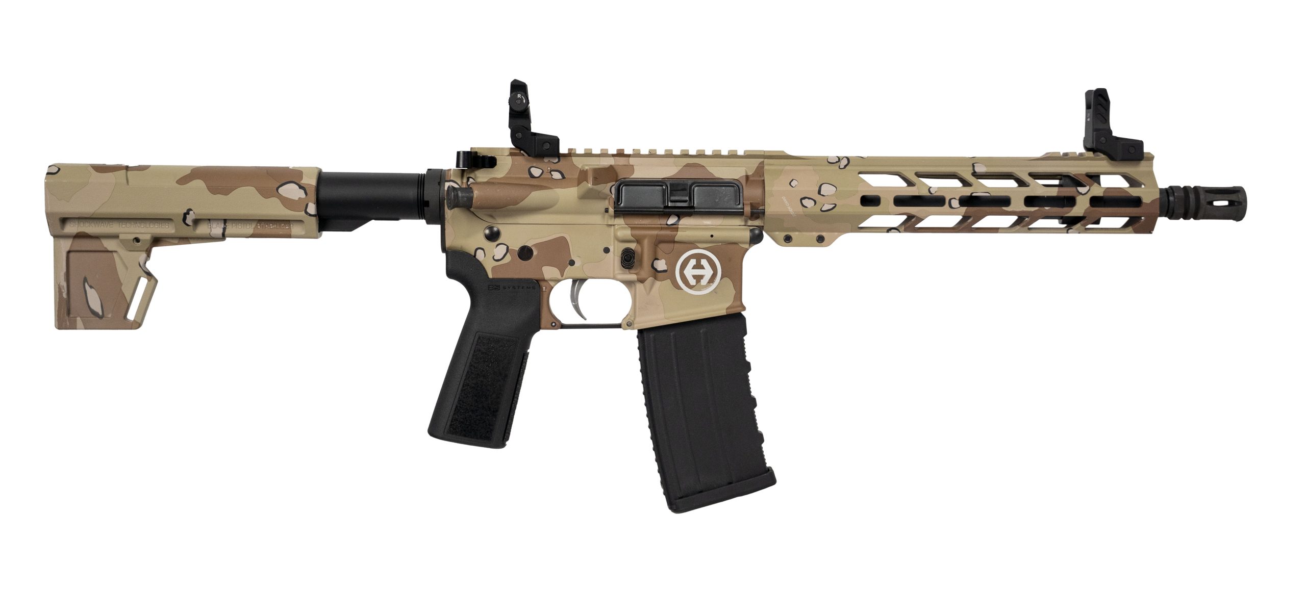 HI POINT HP15P CHOCOLATE CHIP 5.56 PISTOL 10.5" BBL, 9.5" MLOK BLADE/BRACE 1-30RD MAG