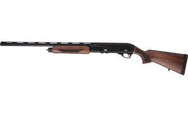 Rock Island Armory PA12H26-WD All Generations 26" 12 Gauge Pump Action Field Shotgun 5+1 Black/Walnut