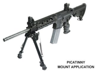 UTG BIPOD TACTICAL OP 8-12.4" - PICATINNY MOUNT W/STUD ADAPTER
