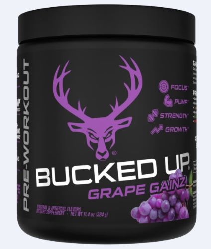 BUCKED UP PRE-WORKOUT GRAPE - GAINZ 30 SERVINGS