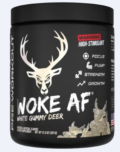 BUCKED UP PRE-WORKOUT WOKE AF - WHITE GUMMY DEER 30 SERVINGS