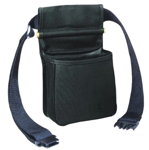 BOB ALLEN ORIGINAL DIVDED - SHELL POUCH WITH BELT BLACK