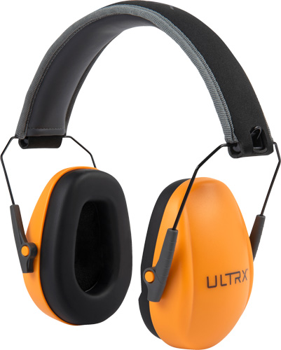 ULTRX SLIM PROFILE EARMUFF - YOUTH/LADIES ORANGE