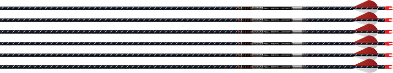 EASTON ARROW 5MM FMJ 500 - 6-PACK W/ 2" BLAZER VANES